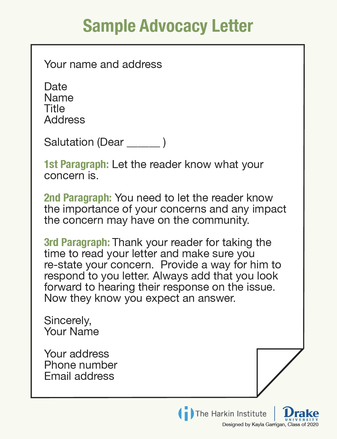 Advocacy Letter Template - Sampletemplate.my.id