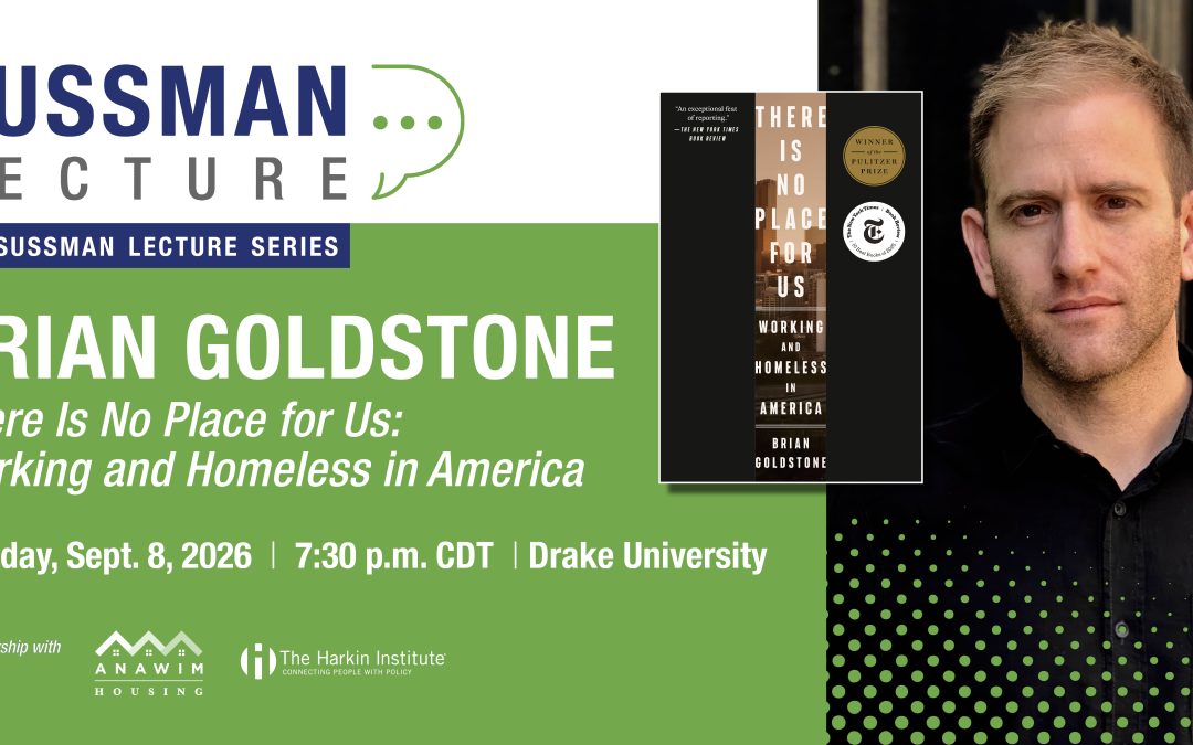 Pulitzer-Prize winning author Brian Goldstone to headline discussion on the new American homelessness